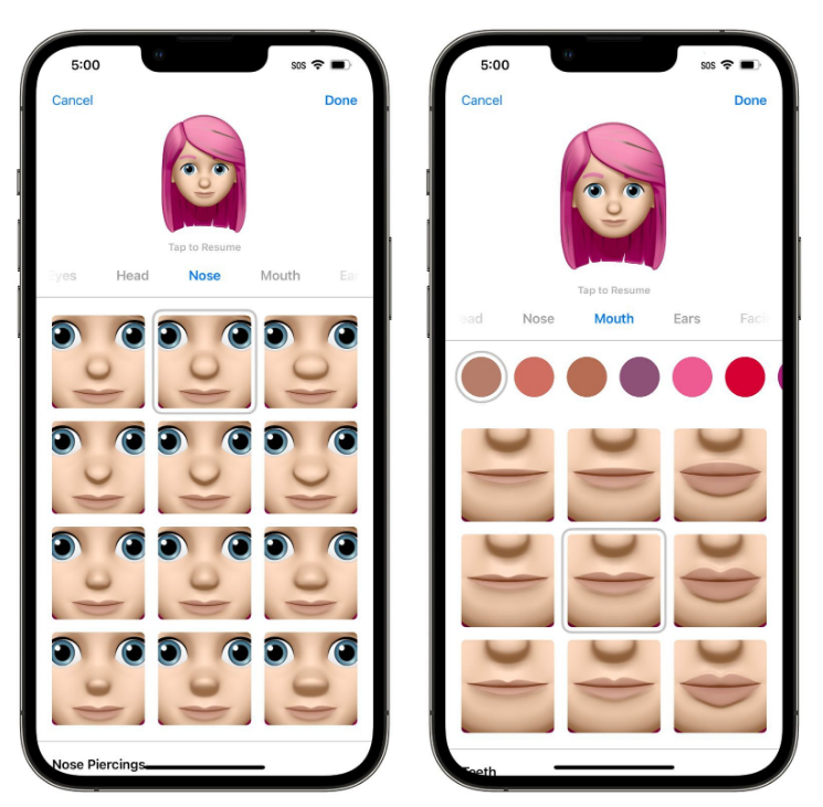 耿马苹果手机维修分享​iOS 16中的拟我表情有了哪些变化和升级 